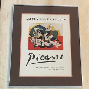Pablo Picasso Picture Exhibition AM RHYN HAUS LUZERN Art Vintage Museum Framed